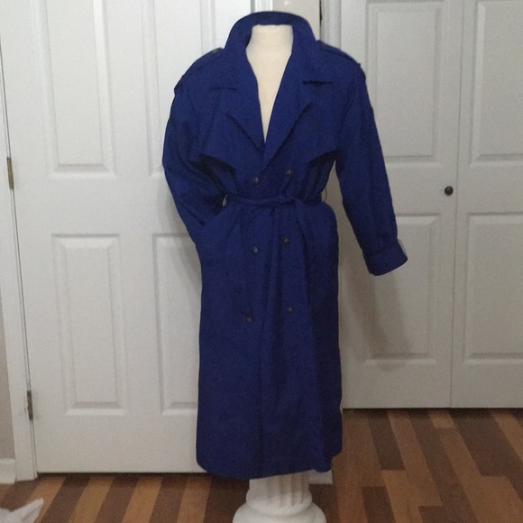 Classy Lined Raincoat Sz M - Picture 1 of 8